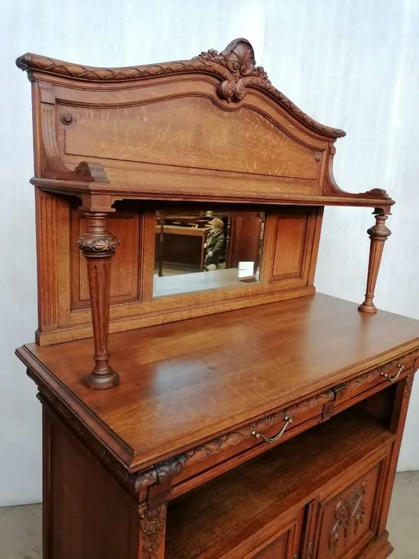 Louis XVI Oak carved server