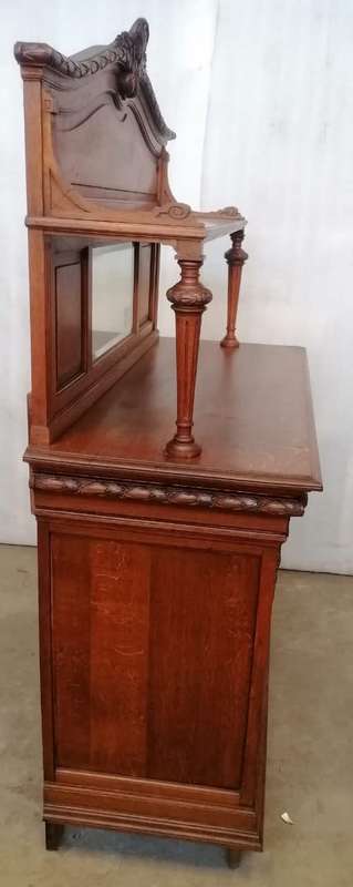 Louis XVI Oak carved server