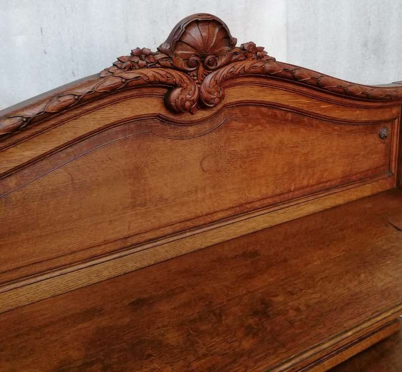 Louis XVI Oak carved server