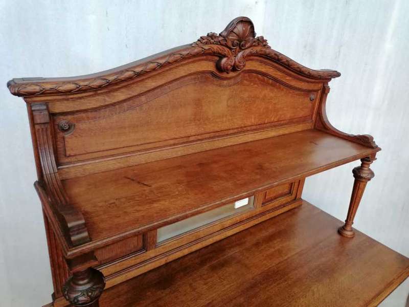 Louis XVI Oak carved server