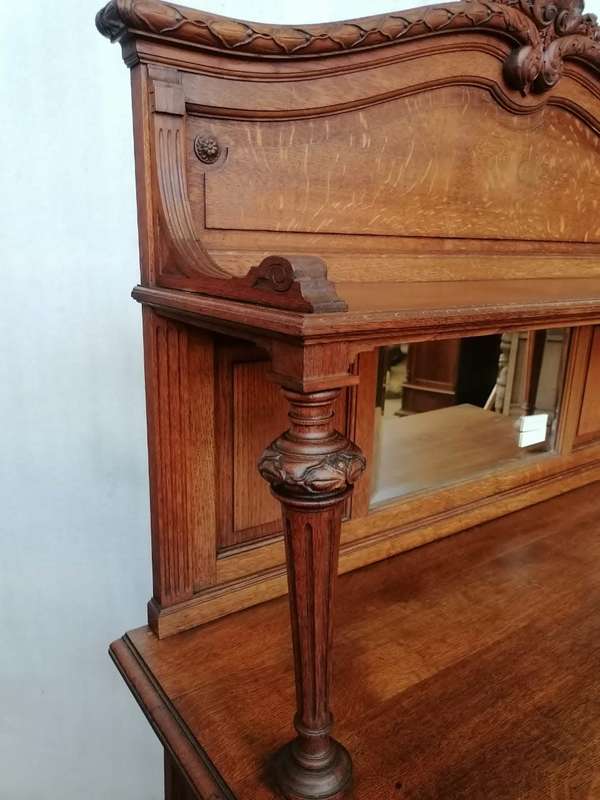 Louis XVI Oak carved server