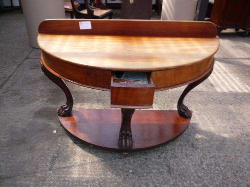 Walnut consul table