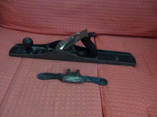 HAND PLANER STANLEY BAILY NO.7 + DRAW SHAVER