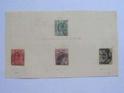 INTERPROVINCIALS - SELECTION OF TRANSVAAL STAMPS - HINGED TO PAPER