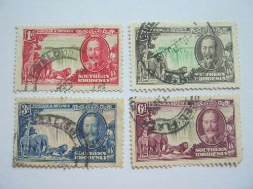 SOUTHERN RHODESIA - 1935 SILVER JUBILEE KGV - FULL SET OF 4 - UHR