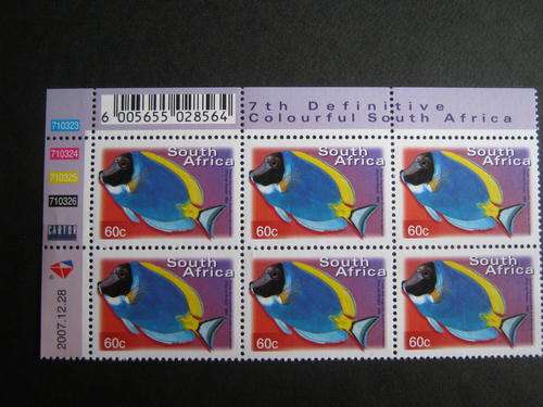 RSA - 2000 7TH DEFIN - 60c CONTROL BLOCK (28/12/2007 REPRINT) - MNH