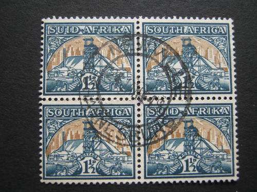 UNION - 1941 1&1/2d - BLOCK OF 4 - USED