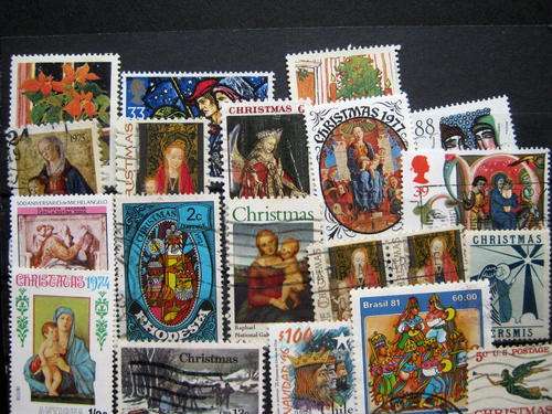 CHRISTMAS - SELECTION OF 20 STAMPS AS PER SCAN