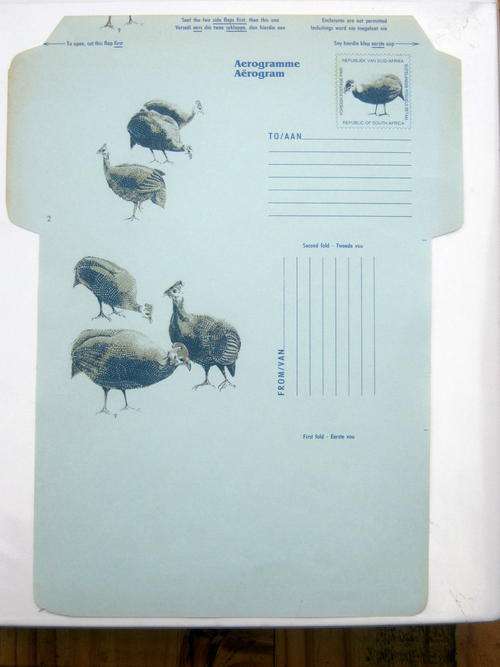 RSA - AEROGRAMME # 2 - GUINEAFOWL