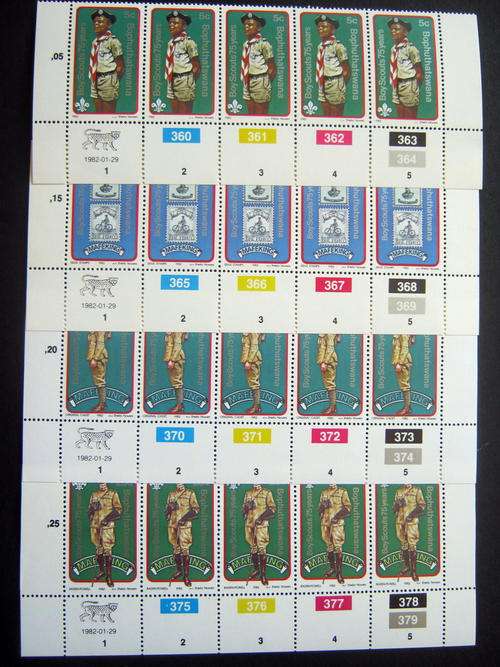 BOP - 1982 BOY SCOUTS - FULL SET OF CONTROLS - MNH