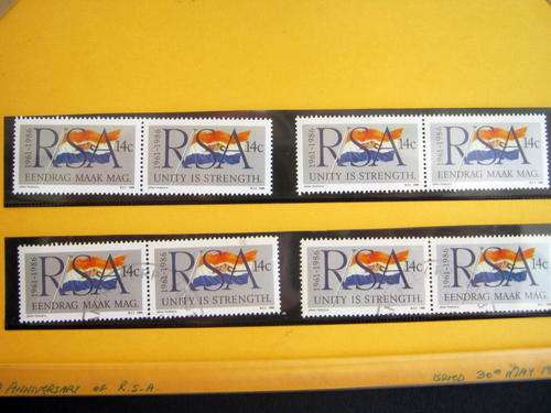 RSA - 1986 25TH ANNIVERSARY - 4 x PAIRS - MNH/CTO
