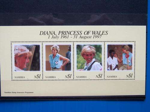NAMIBIA - 1998 DIANA- PRINCESS OF WALES - MINISHEET - MNH
