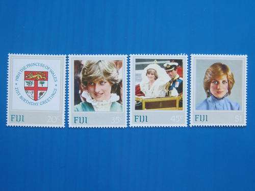 FIJI - 1982 DIANA PRINESS OF WALES - SET OF 4 - MHR