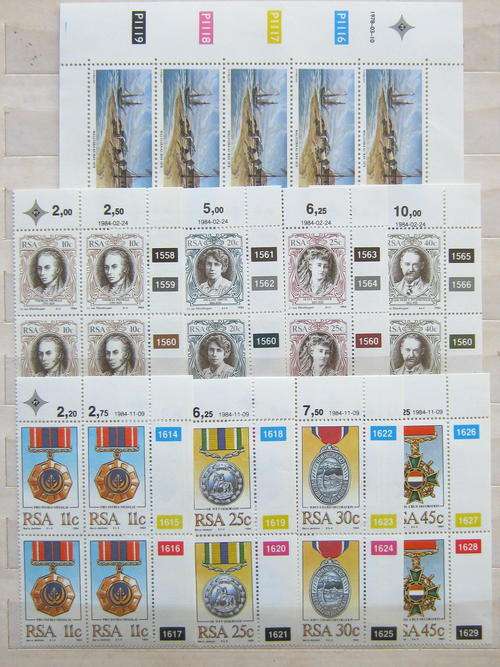RSA - SELECTION OF 9 SETS OF CONTROLS - MNH