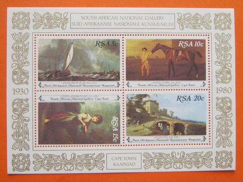 RSA - 1980 NATIONAL ART GALLERY CAPE TOWN - MINIATURE SHEET - MNH