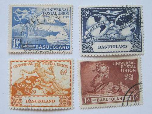 BASUTOLAND - 1949 75th ANNIV OF UPU - SET OF 4 - USED
