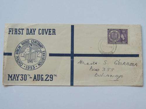 RHODESIA - 1953 RHODES CENTENARY EXHIBITION - FDC