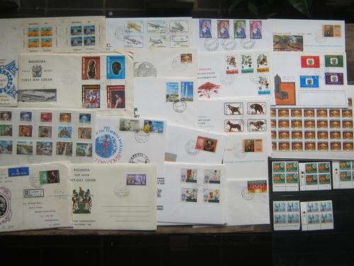 RHODESIA CLEARANCE LOT - SELECTION OF COVERS & MINT STAMPS