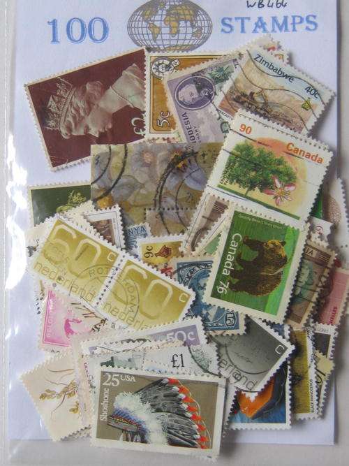 100 MIXED WORLD STAMPS