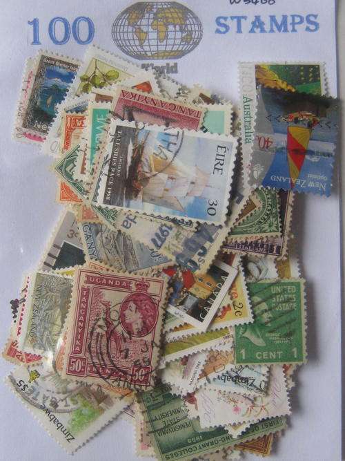 100 MIXED WORLD STAMPS