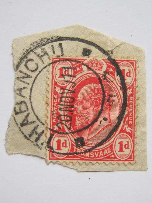 INTERPROVINCIAL - TVL 1905-09 KEVII 1d SCARLET - THABA NCHU CANCELLATION 20th NOV 1911