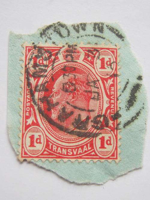 INTERPROVINCIAL - TVL 1905-09 KEVII 1d SCARLET - GRAHAMSTOWN CANCELLATION 3rd JAN 1912