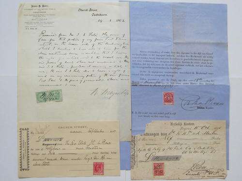 COGH - SELECTION OF DOCUMENTS/RECEIPTS WITH COGH STAMPS