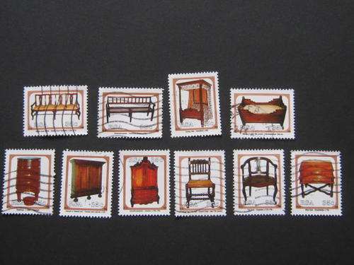 RSA - 1992 ANTIQUE CAPE FURNITURE - SET OF 10 - USED
