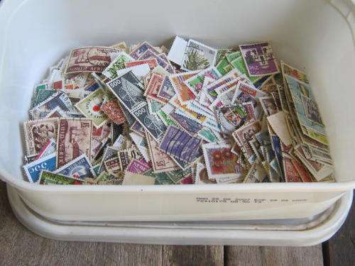 ICE-CREAM CONTAINER - ABOUT 1000 STAMPS