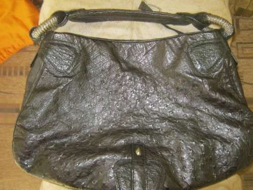 NUTI OSTRICH LEATHER HANDBAG - AS GOOD AS NEW - NEVER USED