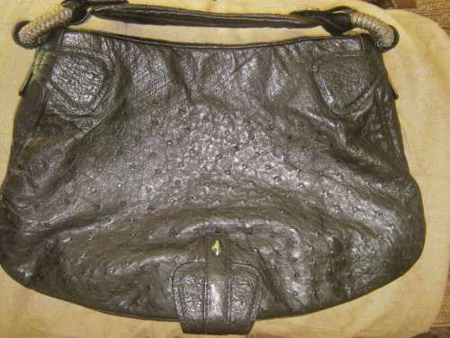 NUTI OSTRICH LEATHER HANDBAG - AS GOOD AS NEW - NEVER USED