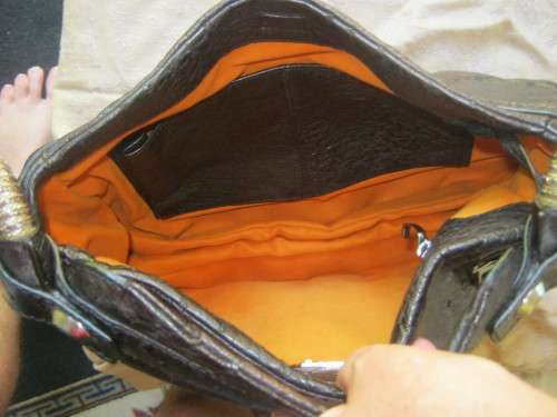 NUTI OSTRICH LEATHER HANDBAG - AS GOOD AS NEW - NEVER USED