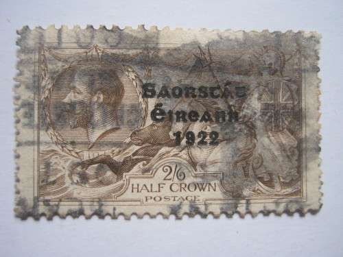 IRELAND - 1922 GB STAMPS (KGV) WITH TYPE 5 OVPT - 2s6d BROWN - UHR