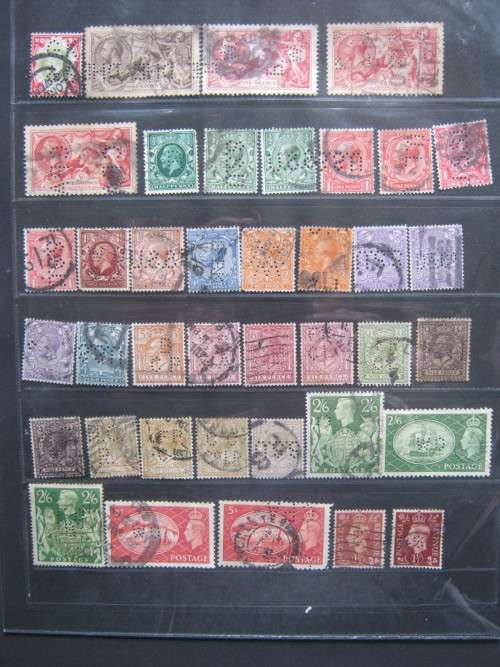 120 MIXED WORLD PERFINS - BID PER STAMP