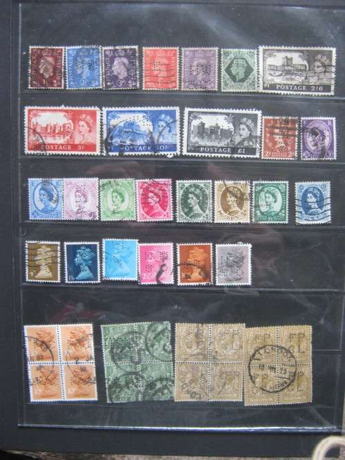 120 MIXED WORLD PERFINS - BID PER STAMP