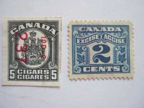CANADA - EXCISE STAMP & CIGAR STAMP