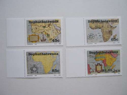 BOP - 1993 OLD AFRICAN MAPS (3rd SERIES) - FULL SET OF 4 - MNH