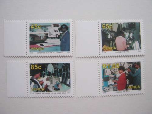 VENDA - 1993 SHOE FACTORY - FULL SET OF 4 - MNH