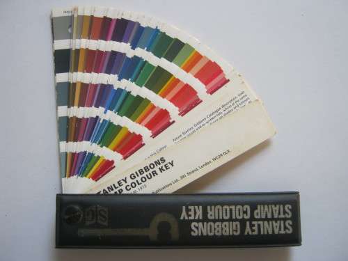 STANLEY GIBBONS STAMP COLOUR KEY - USED BUT IN GOOD CONDITION