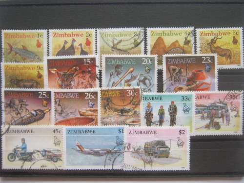 ZIMBABWE - 1990 DEFIN ISSUE - SHORT SET OF 17 - UNH
