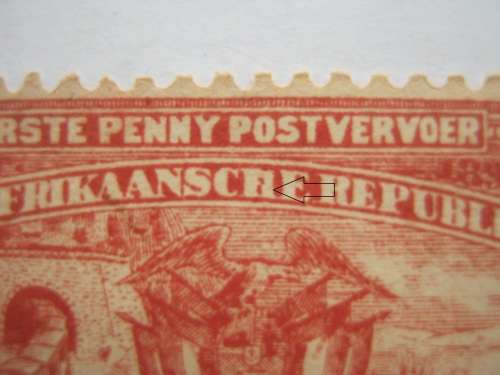TRANSVAAL - 1895 1d RED - STRIP OF 3 WITH 2 x DIFFERENT FLAWS - MNH