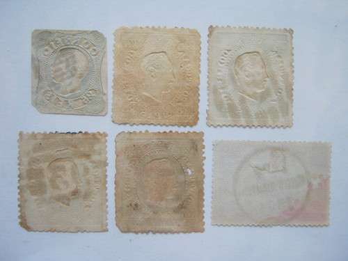 PORTUGAL - 19th Century Stamps - Selection of 6 Singles