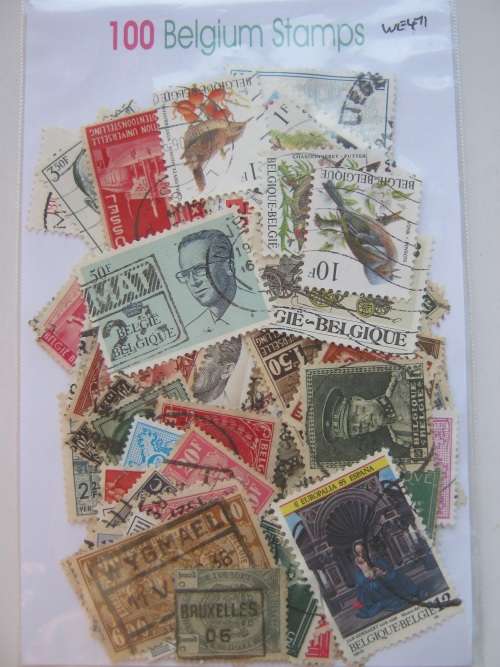 BELGIUM - 100 STAMPS - VERY LITTLE DUPLICATION