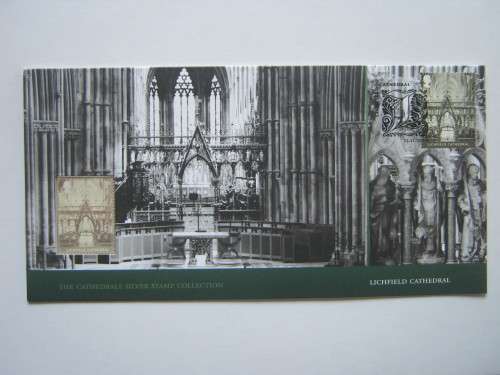 GB QEII - 2008 LICHFIELD CATHEDRAL SILVER STAMP - LIMITED EDITION