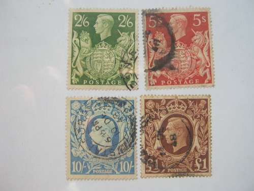 GB KGVI - 1939-48 DEFIN ISSUE - SET OF 4 - UNH