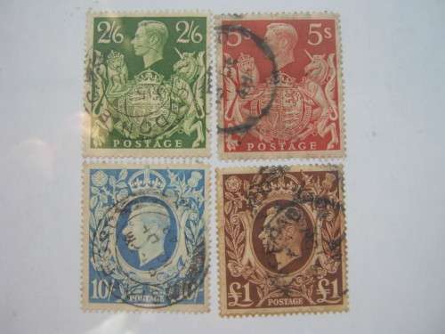 GB KGVI - 1939-48 DEFIN ISSUE - SET OF 4 - UNH
