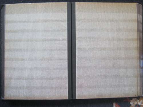 EMPTY ALBUM - 32 BLACK PAGES - FAIR/GOOD CONDITION