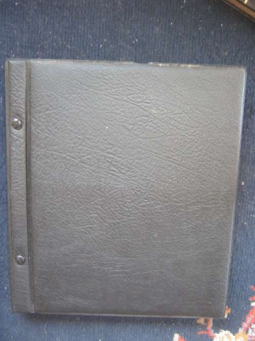 LARGE EMPTY ALBUM - 36 BLACK PAGES - FAIR CONDITION