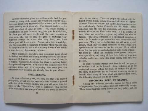 SMALL HANDBOOK ENTITLED "THE LITTLE BOOK ON STAMPS"