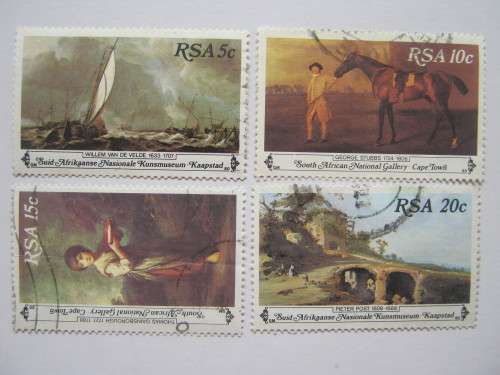 RSA - 1980 National Art Gallery - Full Set of Singles - Postally Used